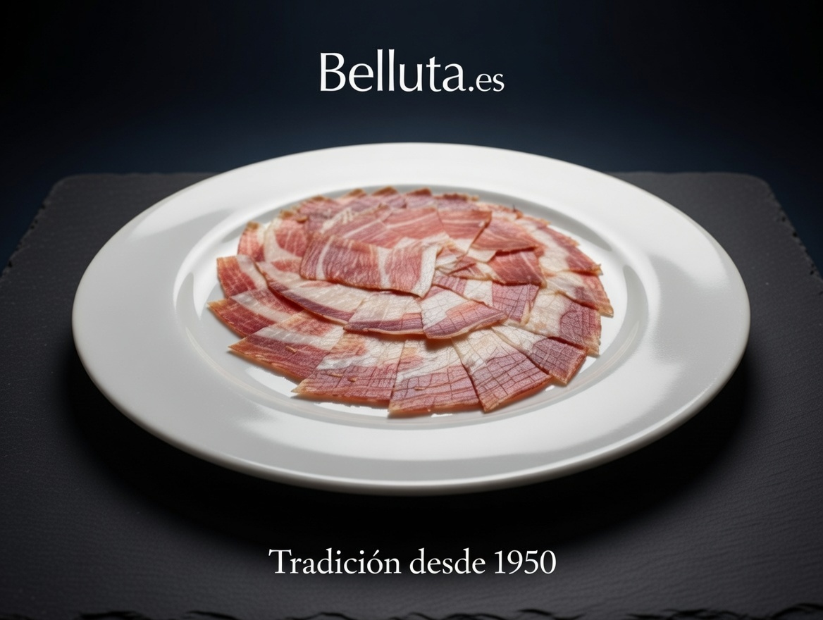 Jamón ibérico en plato